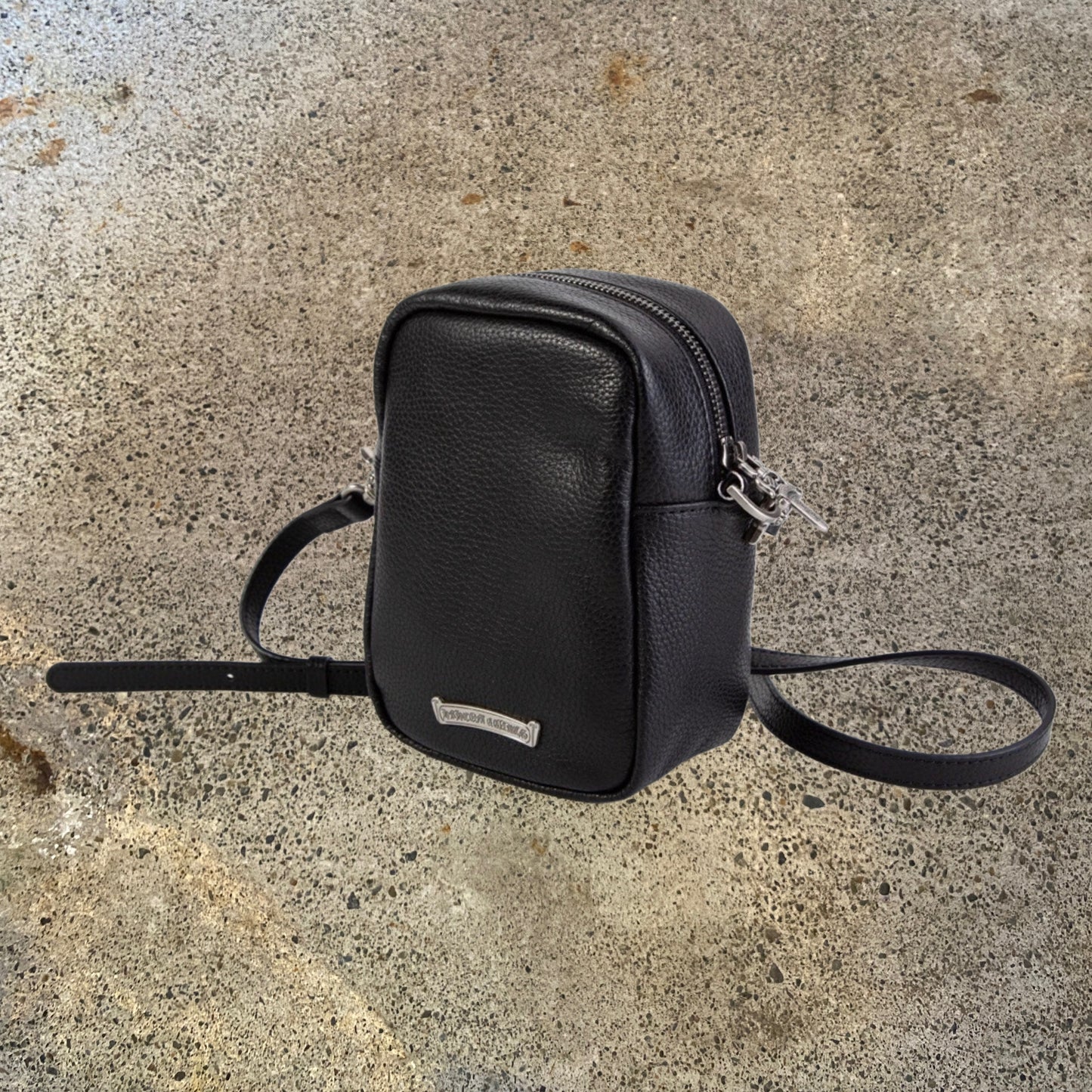 ColdChrome Takamini Leather Cross Patch Shoulder Bag