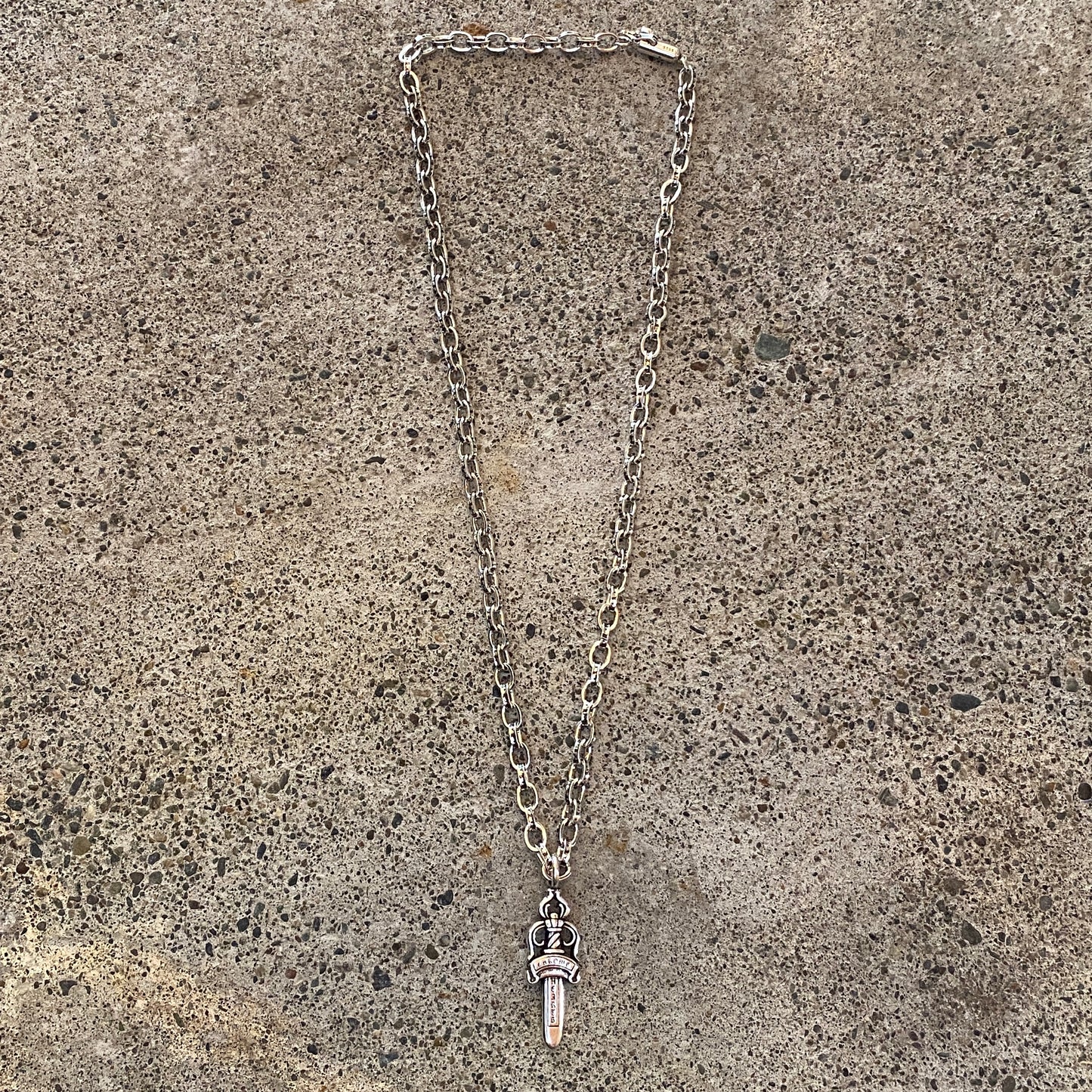 ColdChrome™ Cross Pendant Paper Chain Neclace