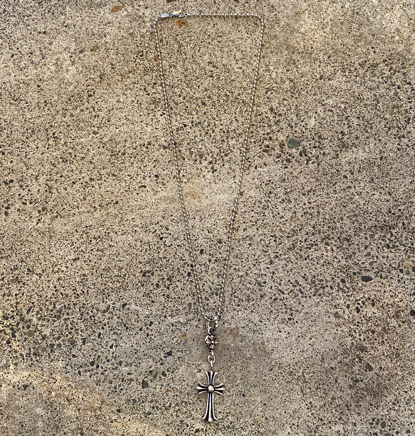 ColdChrxme™ Crossball Pendant Necklace