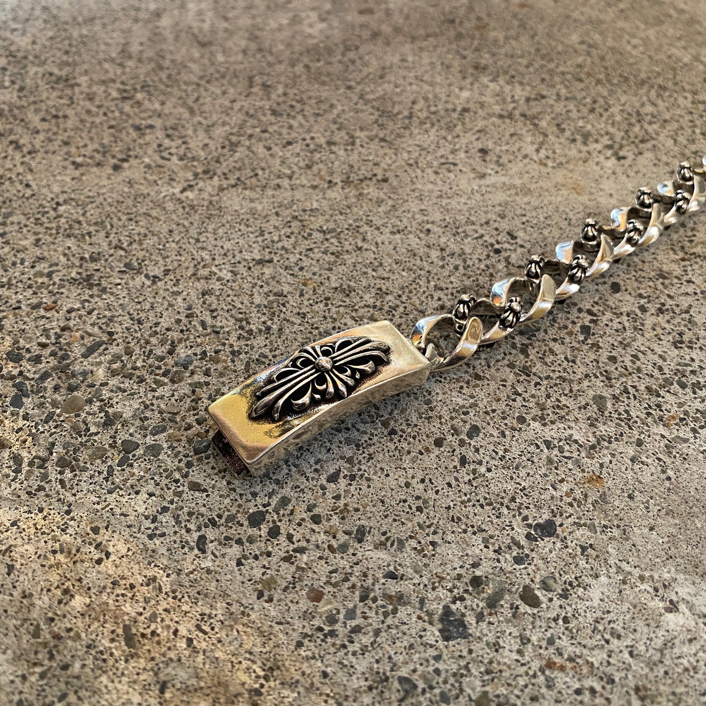 ColdChrxme™ Cuban Bracelet (Flower)
