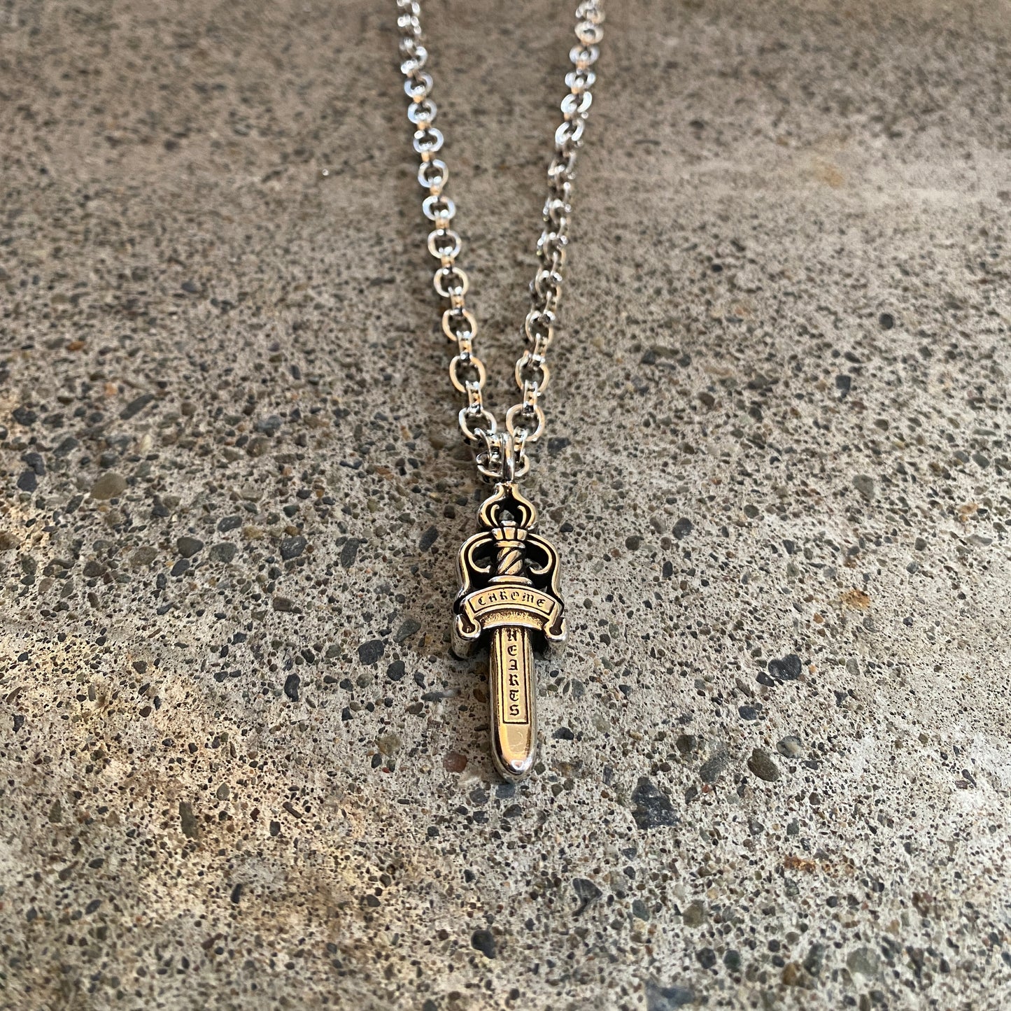 ColdChrome™ Cross Pendant Paper Chain Neclace