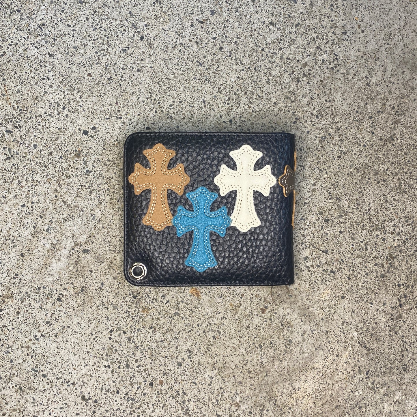 ColdChrome™ Multi Colour Cross Patch Bi-Fold Wallet